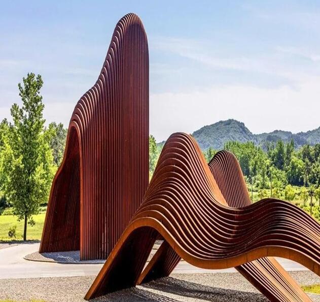 北京锈钢板造型